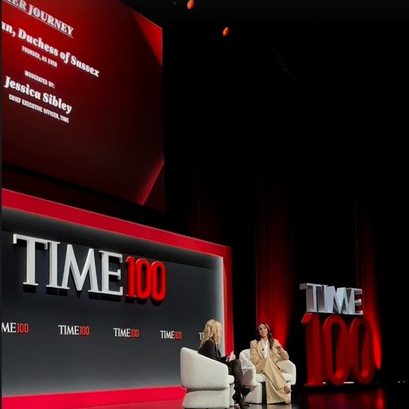Meghan Markle au TIME100 Summit à New York ce mercredi 23 avril 2025 (Capture d'écran Instagram)