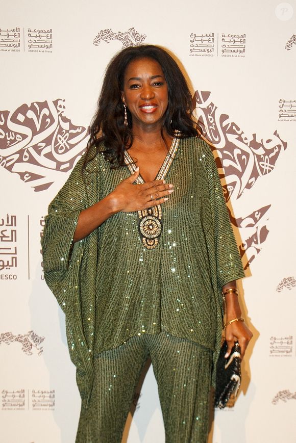 Hapsatou Sy - Personnalités à la soirée de la semaine arabe à l'Unesco le 5 novembre 2024.

© Philippe Baldini / Bestimage