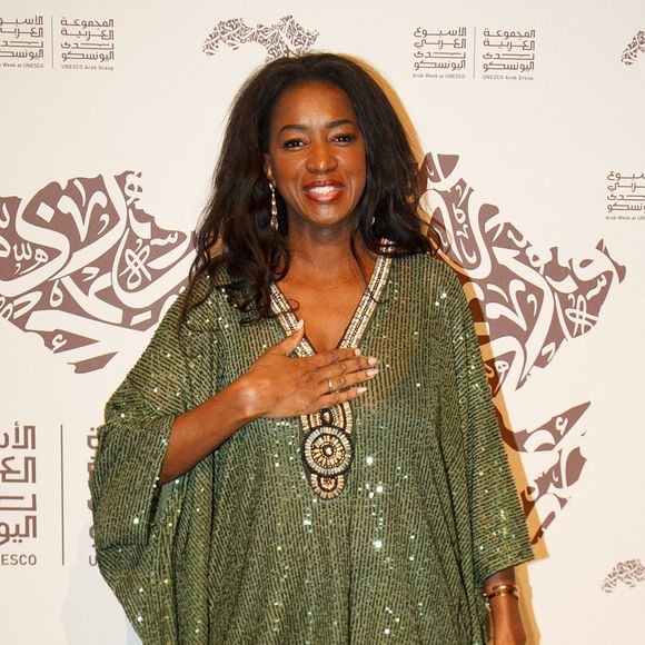 Hapsatou Sy - Personnalités à la soirée de la semaine arabe à l'Unesco le 5 novembre 2024.

© Philippe Baldini / Bestimage