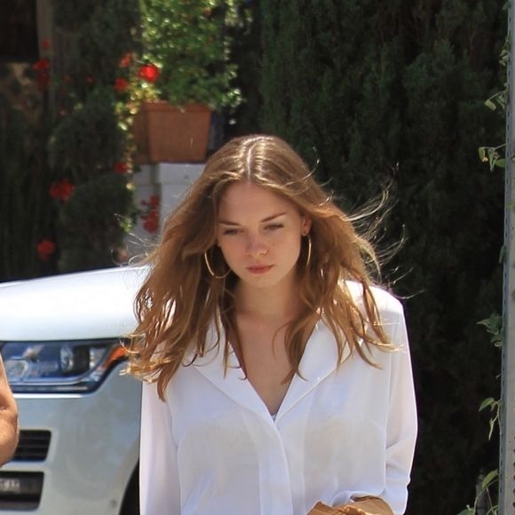 Antonio Banderas est allé déjeuner avec sa fille Stella au restaurant Il Pastaio à Beverly Hills, le 6 juin 2018. Photo par Bestimage