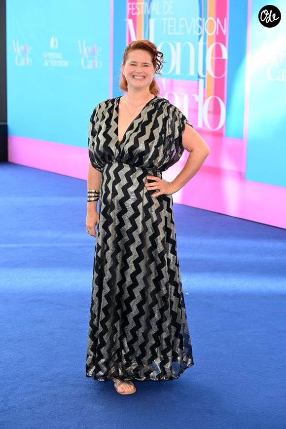 Éloïde Poux lors de la séance photo de « Scènes de ménage » dans le cadre du 64e Festival de télévision de Monte-Carlo, le 14 juin 2025 à Monte-Carlo, Monaco. Photo : Alberto Terenghi/IPA/ABACAPRESS.COM