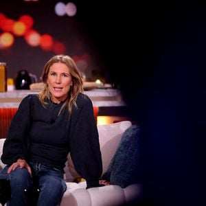 Exclusif - Agathe Lecaron lors de l'enregistrement de la nouvelle émission "Bertrand n'a pas sommeil", présentée par B.Chameroy et diffusée le 12 janvier  sur France 2© Dominique Jacovides / Bestimage