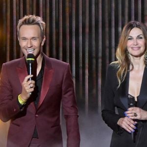 Cyril Féraud et Helena Noguerra lors de la 41e cérémonie des Victoires de la Musique à La Seine Musicale le 13 février 2026 à Boulogne-Billancourt, France. Photo de Franck Castel /ABACAPRESS.COM