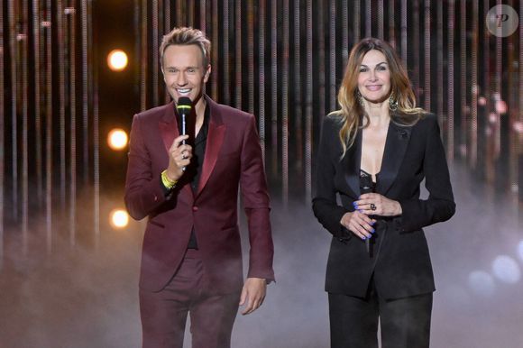 Cyril Féraud et Helena Noguerra lors de la 41e cérémonie des Victoires de la Musique à La Seine Musicale le 13 février 2026 à Boulogne-Billancourt, France. Photo de Franck Castel /ABACAPRESS.COM