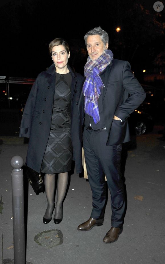 Antoine de Caunes et sa femme Daphné Roulier - Arrivées des people à la soirée des 30 ans de Canal + au Palais de Tokyo à Paris le 4 novembre 2014.