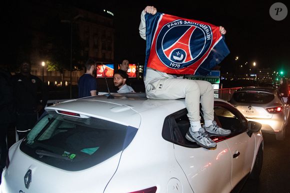 Ambiance à Paris après la victoire du PSG face à l'Inter Milan (5-0) en finale de la Ligue Des Champions 2025 à l'Allianz Arena de Munich, le 31 mai 2025.
© Baptiste Autissier/PsnewZ/Bestimage