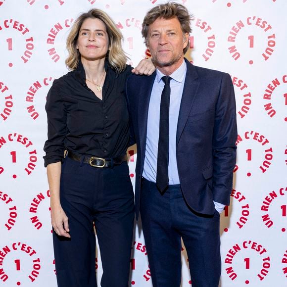 Alice Taglioni, Laurent Delahousse au photocall des invités au dîner de gala de l'association "Un rien c'est tout" au musée de l'armée aux Invalides à Paris le 7 mars 2024.
© Cyril Moreau / Bestimage