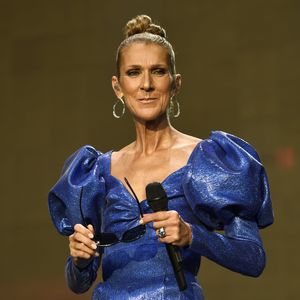 Céline Dion en concert à l'occasion du festival d'été Barclaycard British dans Hyde Park à Londres, le 5 juillet 2019.