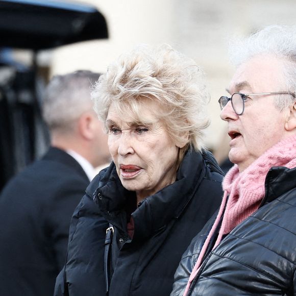 Nicole Sonneville, Dominique Besnehar - Obsèques d'Isabelle Mergault à la Coupole du Père-Lachaise à Paris le 30 mars 2026. © Cyril Moreau - Dominique Jacovides / Bestimage