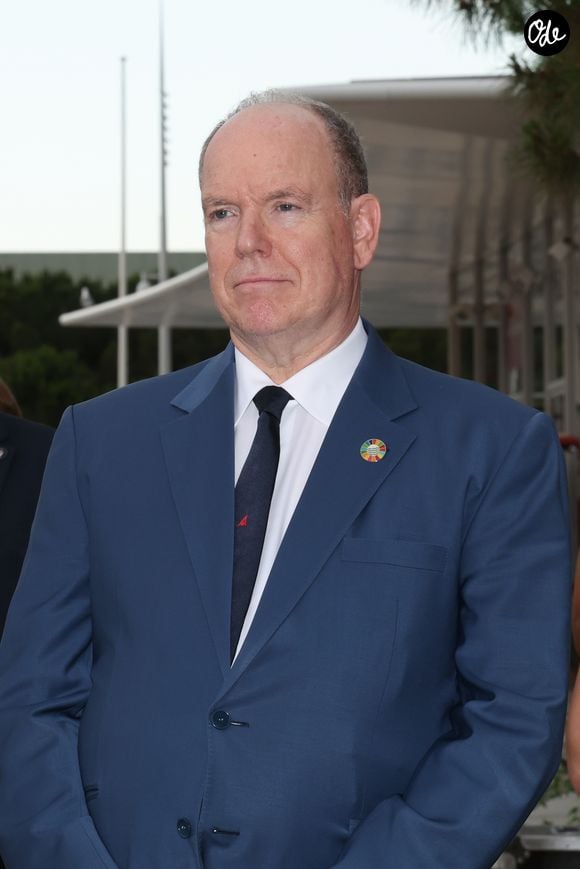 Le prince Albert II de Monaco - Vernissage de l'exposition du prix photographique environnemental à Monaco. © Claudia Albuquerque / Bestimage