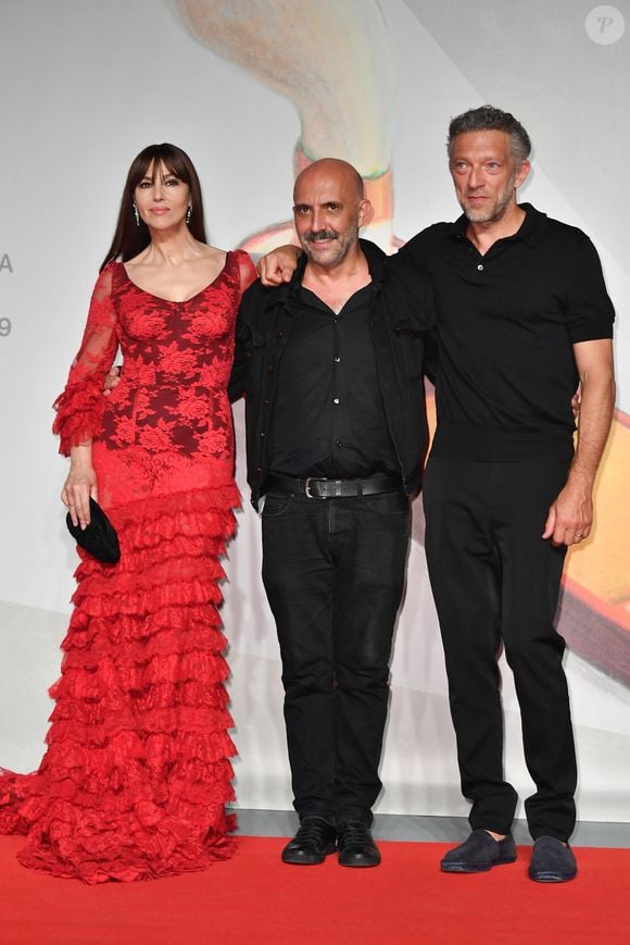 Monica Bellucci , Gaspar Noé , Vincent Cassel à la projection du film "Irreversible Inversion Integrale" lors du 76ème Festival du Film de Venise, la Mostra à Venise en Italie le 31 Août 2019.