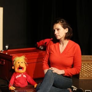 Exclusif - Adeline Blondieau en repetition lors du filage "Les contes d'Adeline" texte et mise en scène de Adeline Blondieau à la comédie Saint-Michel à Paris le 29 Mars 2019.
© Denis Guignebourg/Bestimage