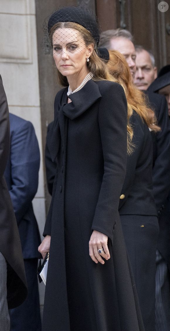 La famille royale durant les obsèques de la duchesse de Kent dans la cathédrale de Westminster à Londres le 16 septembre 2025. © GOFF  / BESTIMAGE