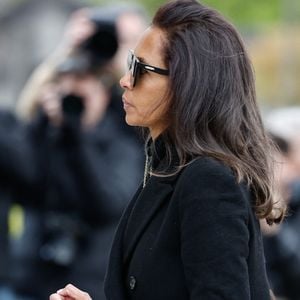Karine Le Marchand - Obsèques d'Isabelle Mergault à la Coupole du Père-Lachaise à Paris le 30 mars 2026. © Cyril Moreau - Dominique Jacovides / Bestimage