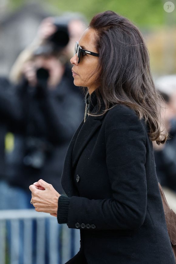 Karine Le Marchand - Obsèques d'Isabelle Mergault à la Coupole du Père-Lachaise à Paris le 30 mars 2026. © Cyril Moreau - Dominique Jacovides / Bestimage
