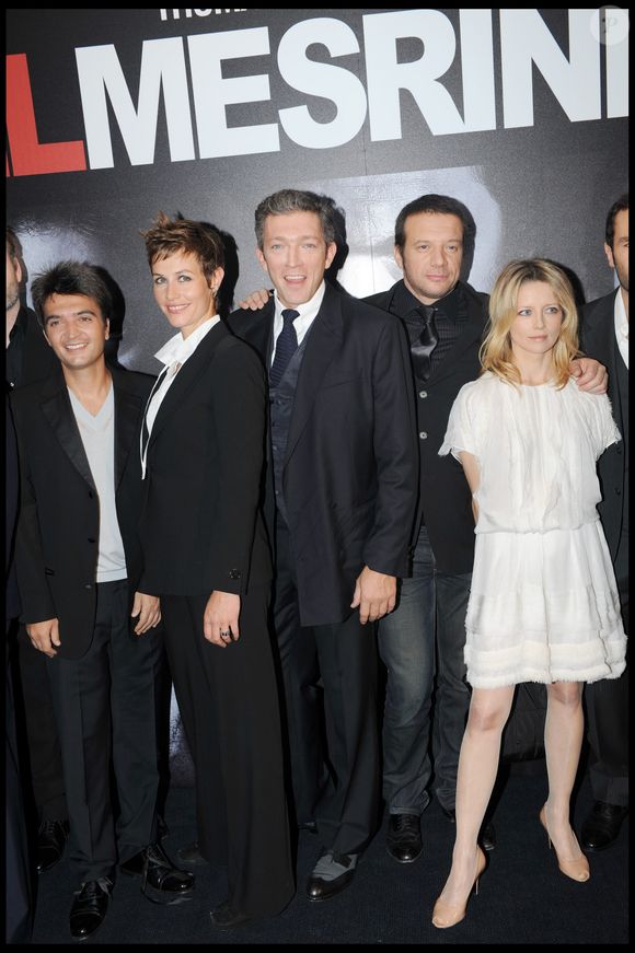 Thomas Langmann (producteur), Cécile de France, Vincent Cassel, Samuel Le Bihan et Laure Marsac – Première des films Mesrine : L’Instinct de mort et Mesrine : L’Ennemi public n°1 au cinéma UGC Normandie, octobre 2008
RINDOFF-BELLAK / BESTIMAGE