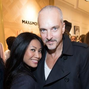 Christian Kretschmar et Anggun - Lancement de la collection capsule "Max & Moi vu par Valérie Benaïm" à Paris, le 20 octobre 2017. © Cyril Moreau/Bestimage
