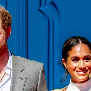 Le prince Harry, duc de Sussex et Meghan Markle, duchesse de Sussex, arrivent à l'hôtel de ville pour l'événement Invictus Games Dusseldorf 2023 One Year to Go, à Düsseldorf, Allemagne, le 6 septembre 2022. Dana Press / Bestimage