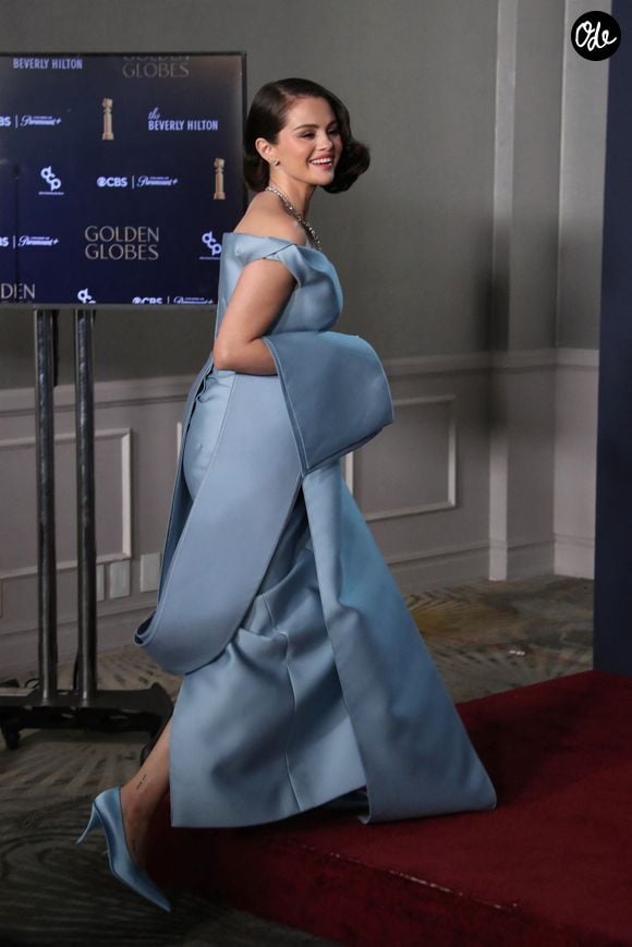 Selena Gomez lors de la 82ème édition des Golden Globes au Beverly Hilton à Los Angeles, le 5 janvier 2024. © Backgrid USA / Bestimage