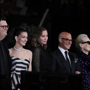 Londres, ROYAUME-UNI Des célébrités arrivent au photocall 'A Night With Runway' pour 'Le Diable s'habille en Prada 2' à Leicester Square, Londres.



Sur la photo : Anne Hathaway, Emily Blunt, Stanley Tucci, Meryl Streep