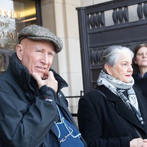 Exclusif - Sebastiao Salgado avec sa femme Lélia - Le prince Albert II de Monaco visite l'exposition du photographe Sebastiao Salgado au musée de l'homme à Paris le 21 février 2019. © Cyril Moreau/Bestimage