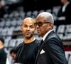 C'est pour honorer une promesse familiale qu'il a choisi d'endosser ce nouveau rôle.

Tony Parker avec son fils Josh et son père Tony Parker Sr, à l’Astroballe de Villeurbanne le 28 septembre 2025. 

© Sandrine Thesillat / PsNewZ/Bestimage