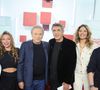 Exclusif - Guy Savoy, Doully, Michel Drucker, Julien Clerc, Vanille Clerc et Olivier Norek - Enregistrement de l'émission Vivement dimanche au studio rive gauche presentée par M. Drucker avec une diffusion sur France 3 le 23 novembre. © Guillaume Gaffiot/Bestimage