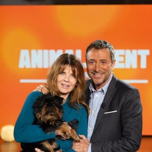 Gwendoline Hamon, Bernard Montiel sur plateau de l'émission "Animalement Vôtre" présentée par Bernard Montiel et diffusée le 15 février 2026 sur France 3, à Paris, France, le 13 janvier 2026. © Julien Sarkissian/Bestimage