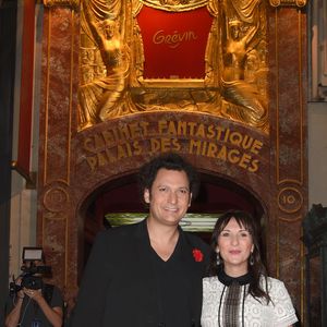 Eric Antoine et Calista - inauguration de la statue de cire de "Eric Antoine" au musée Grévin à Paris le 10 octobre 2018. © Coadic Guirec/Bestimage