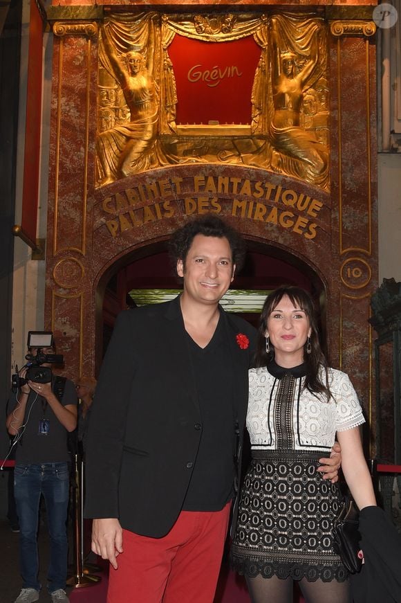 Eric Antoine et Calista - inauguration de la statue de cire de "Eric Antoine" au musée Grévin à Paris le 10 octobre 2018. © Coadic Guirec/Bestimage
