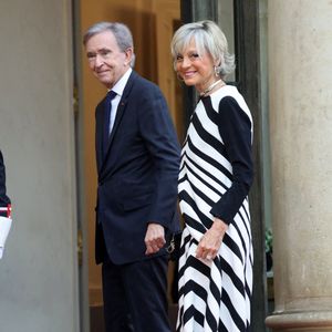 Bernard Arnault, Pdg de LVMH et sa femme Hélène Mercier Arnault - Arrivées des personnalités au dîner d’État en l’honneur du président brésilien et de sa femme au palais présidentiel de l’Élysée à Paris le 5 juin 2025.

© Jacovides / Moreau / Bestimage