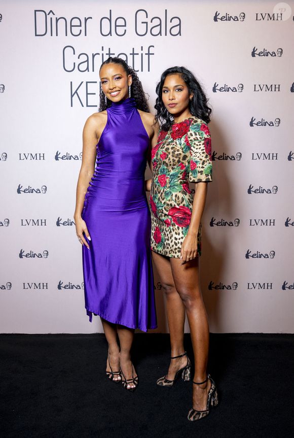 Flora Coquerel, Clémence Botino - Dîner de Gala "Kelina" au restaurant Le Pré Catelan à Boulogne-Billancourt le 24 novembre 2025. F. Coquerel (Miss France 2014) a organisé ce gala de charité pour son association Kelina pour venir en aide aux populations du Bénin, pays d'origine de sa maman et a récolté 98 500 euros. © Pierre Perusseau/Bestimage