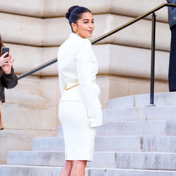 Leïla Bekhti - Arrivées des célébrités au défilé Schiaparelli "Collection Haute Couture Printemps/Eté 2026" lors de la Fashion Week de Paris (PFW), au Petit Palais à Paris, France, le 26 janvier 2026. © Denis Guignebourg/Bestimage