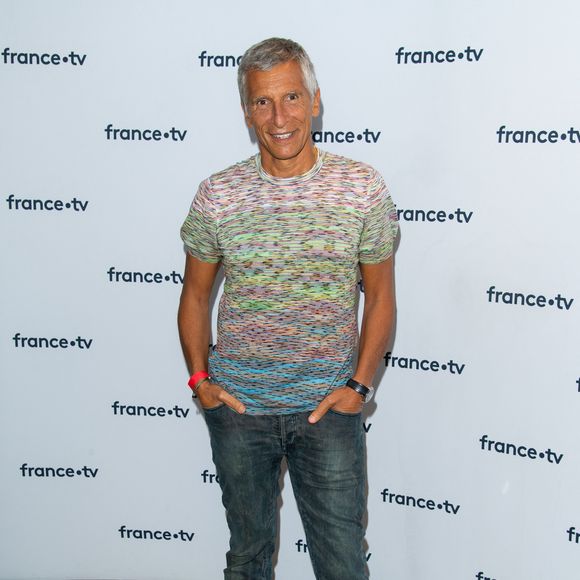 Nagui lors du photocall dans le cadre de la conférence de presse de France Télévisions au Pavillon Gabriel à Paris, France, le 24 août 2021. © Pierre Perusseau/Bestimage