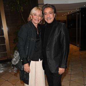 Frédéric François et sa femme Monique Vercauteren lors de l'hommage à Jean Renard à la Sacem à Paris le 5 octobre 2022.
© Coadic Guirec / Bestimage