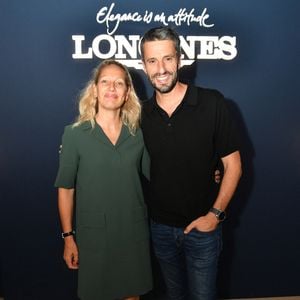 Exclusif - Tony Estanguet et sa compagne dans l'espace VIP, le Pavillon Eiffel, lors de la 12ème édition Longines Paris Eiffel Jumping au pied de la Tour Eiffel sur le Champ-de-Mars à Paris, France, le 19 juin 2026.

© Perusseau-Veeren/Bestimage