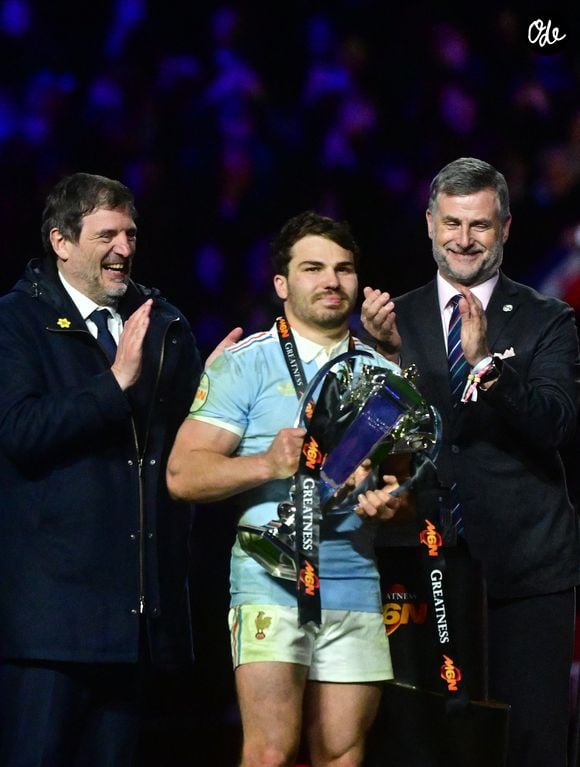 Match de rugby du Tournoi des Six Nations : La France l'emporte sur l'Angleterre 48 - 46 au Stade de France à Saint-Denis le 14 mars 2026 © Christian Liewig / Bestimage

Christian Liewig / Bestimag