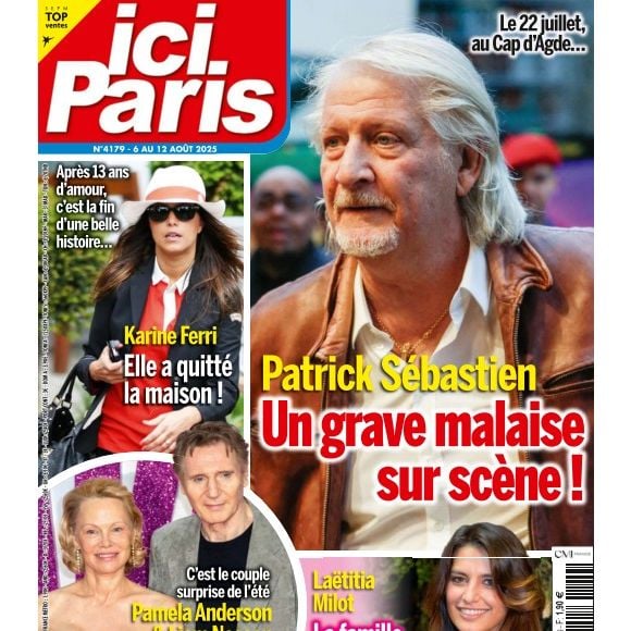La Une du magazine "Ici Paris" du mercredi 6 août 2025