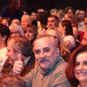 Exclusif - Antoine Duléry et sa femme Pascale Pouzadoux - Célébrités au concert de Dany Brillant à l'Olympia à Paris le 15 février 2026. Après 3 ans d'absence en live Dany est à nouveau sur scène pour un show " BEST OF TOUR " de ses plus grands titres ! En passant du jazz de Saint-Germain, à la dolce vita de Rome sans oublier Cuba et sa salsa entêtante ! Un show explosif et unique a ne pas rater. Après son passage à la salle Pleyel à Paris (Complet), il était de nouveau en concert à Paris, le dimanche 15 février à l'Olympia (Complet). Actuellement en tournée en France. © Jack Tribeca/Bestimage