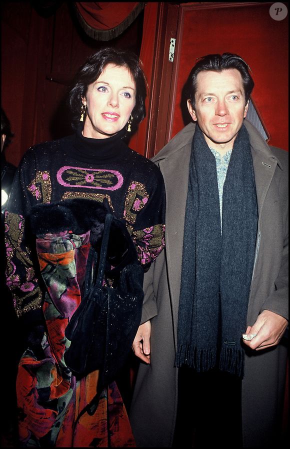 ARCHIVES - Anny Duperey et Bernard Giraudeau à la générale du Pygmalion en 1993. (BERTRAND RINDOFF PETROFF / BESTIMAGE).