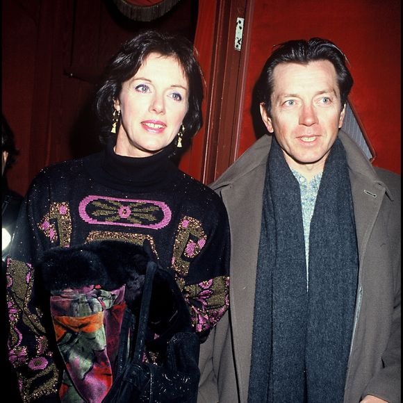 ARCHIVES - Anny Duperey et Bernard Giraudeau à la générale du Pygmalion en 1993. (BERTRAND RINDOFF PETROFF / BESTIMAGE).