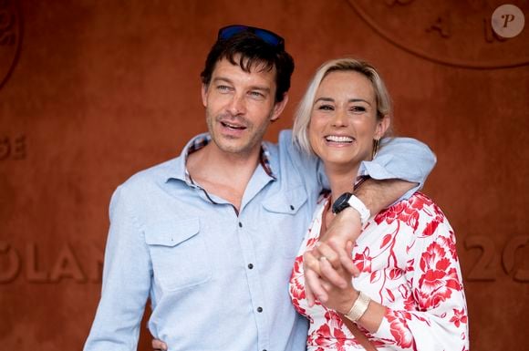 Elodie Gossuin et son mari Bertrand Lacherie au village lors des internationaux de France à Roland Garros le 12 juin 2021.

© JB Autissier / Panoramic / Bestimage
