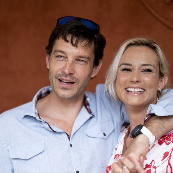 Elodie Gossuin et son mari Bertrand Lacherie au village lors des internationaux de France à Roland Garros le 12 juin 2021.

© JB Autissier / Panoramic / Bestimage