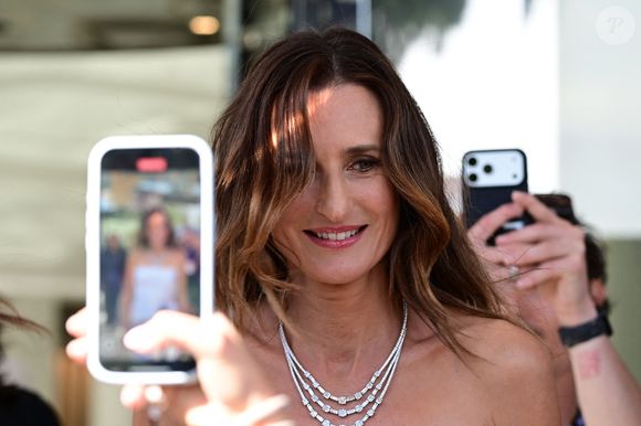 Camille Cottin à la sortie de l'hôtel Marriott lors du 79ème Festival International du Film de Cannes (12 - 23 mai 2026), le 15 mai 2026.
© Romain Doucelin / Bestimage