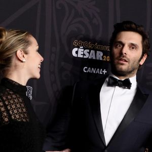 Pio Marmai et sa compagne Charlotte Ranson - Photocall de la 44ème cérémonie des César à la salle Pleyel à Paris. Le 22 février 2019
© Borde-Jacovides / Bestimage
