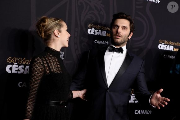 Pio Marmai et sa compagne Charlotte Ranson - Photocall de la 44ème cérémonie des César à la salle Pleyel à Paris. Le 22 février 2019
© Borde-Jacovides / Bestimage