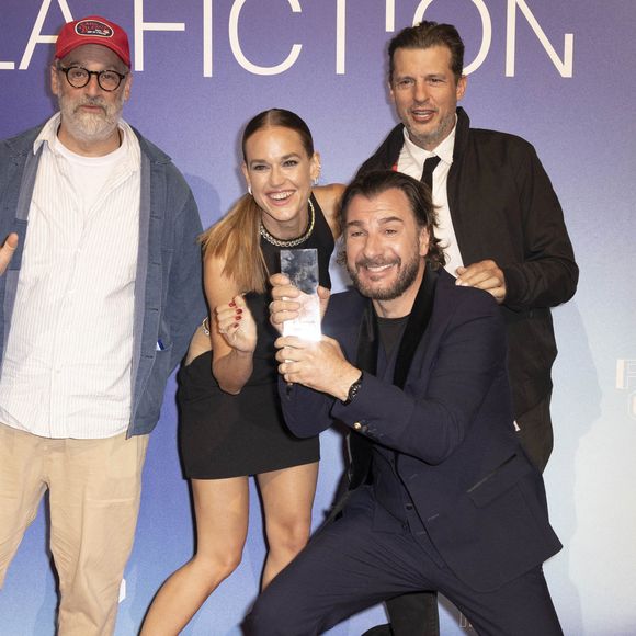 Stephen Cafiero, Constance Gay, Vincent Jamian et Michael Youn (Mention spéciale pour "Flashback") - Cérémonie de clôture de la 26ème Edition du Festival de la Fiction de La Rochelle. Le 14 septembre 2024. © Christophe Aubert via Bestimage