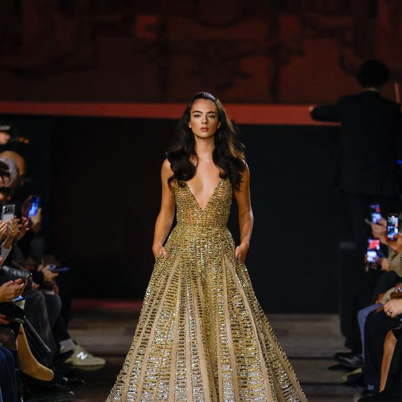 Deva Cassel - Défilé Elie Saab, Collection Haute Couture Printemps/Eté 2026 lors de la Fashion Week de Paris (PFW) au Musée Rodin, à Paris, France, le 28 janvier 2026. © Bestimage