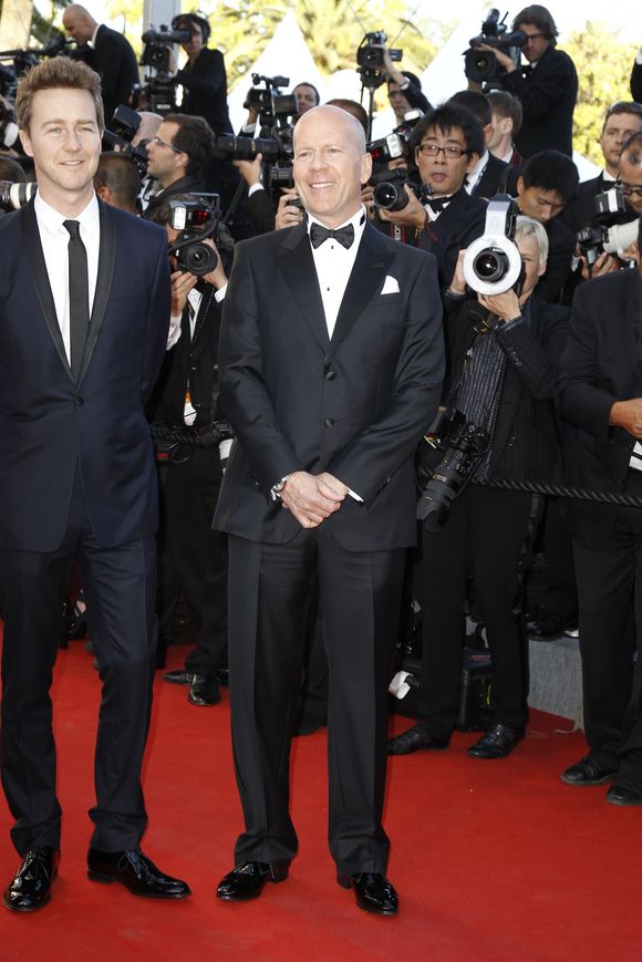 Bruce Willis - Photocall du film "Moonrise Kingdom" pendant le 65ème festival du film de Cannes, le 16 mai 2012. (BORDE-MOREAU / BESTIMAGE).