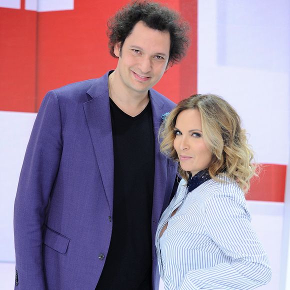 Exclusif - Eric Antoine et Hélène Ségara - Enregistrement de l'émission "Vivement Dimanche" au studio Gabriel à Paris le 29 octobre 2018. L'émission sera diffusée le 4 novembre 2018 . © Guillaume Gaffiot/Bestimage